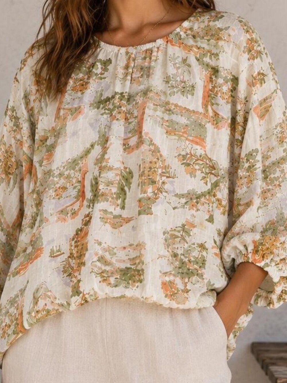 Cynthia Rowley 100% linen blouse XL